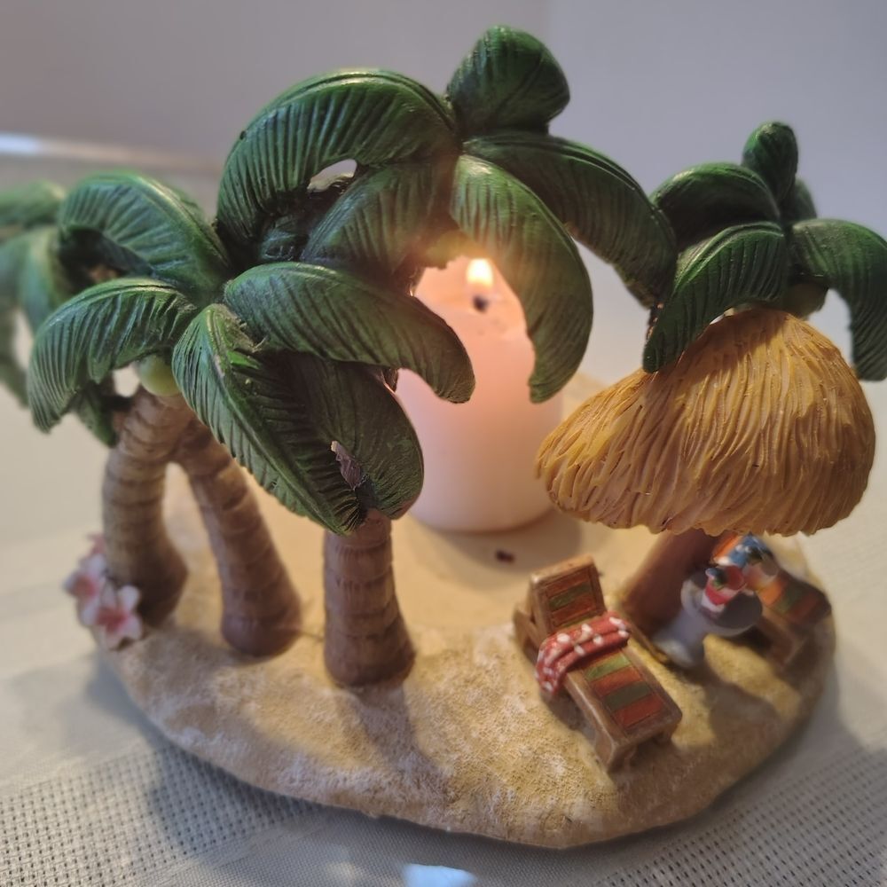 Yankee Candle Tropical Paradise Holder - Green and Brown